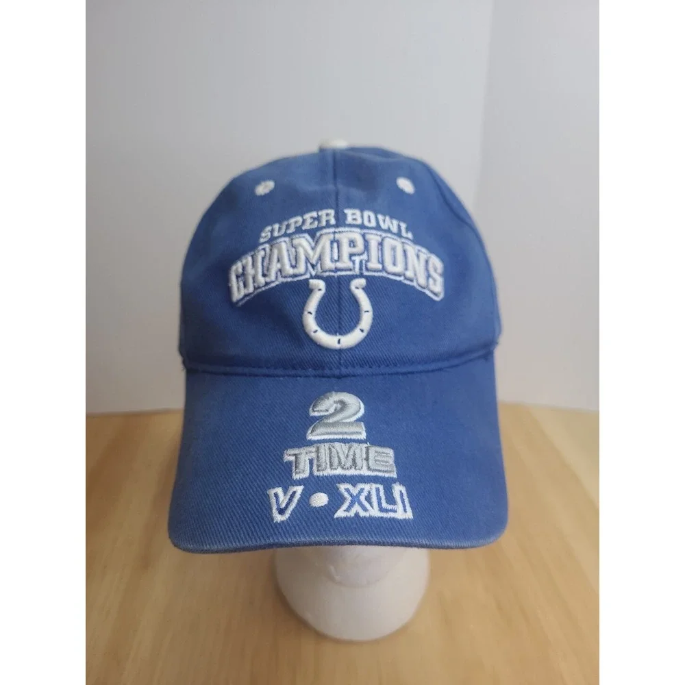 Indianapolis Colts Super Bowl Champs Adjustable Strapback Youth Baseball Hat Cap
